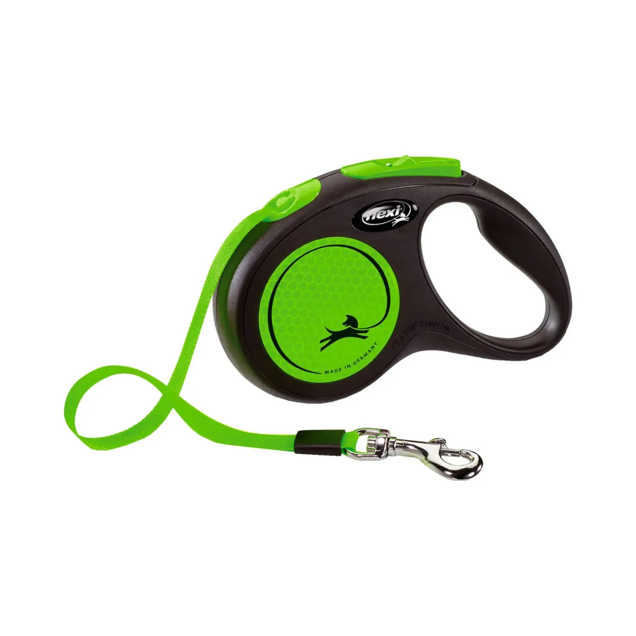 Flexi New Neon Tape M, 5 m / max. 25 kg, Vihreä