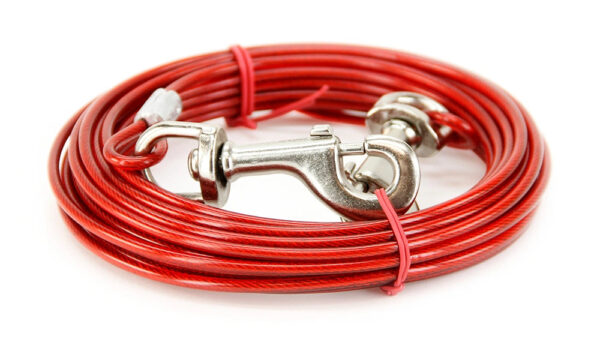 Dog TIE-OUT Cable, Kiinnitysvaijeri, 4.5m MAX 27kg