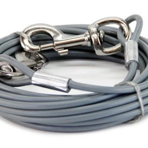 Dog TIE-OUT Cable, Kiinnitysvaijeri, 9m MAX 56kg