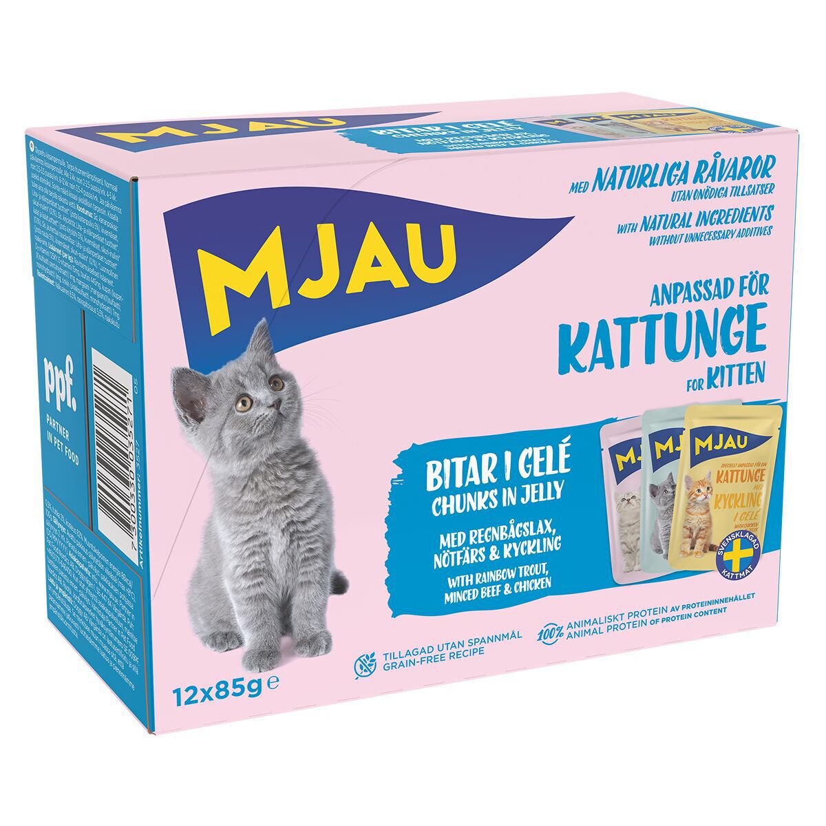 Mjau Multipack kissanpentu 12 x 85 g