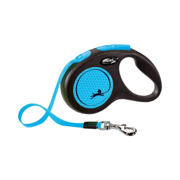 Flexi New Neon Tape S, 5 m / max. 15 kg, Sininen