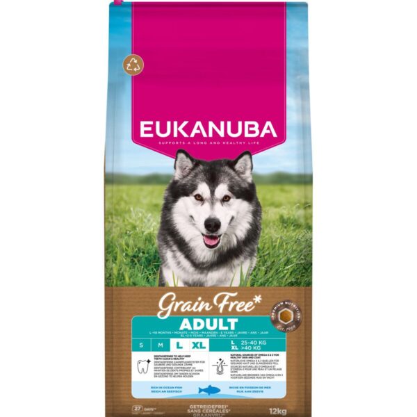 Eukanuba Grain Free Adult Large & Extra Large Breed Ocean Fish