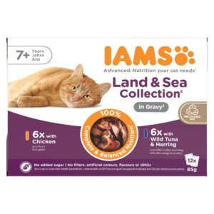 Iams Advanced Nutrition Senior Gravy Multipack 12 x 85 g
