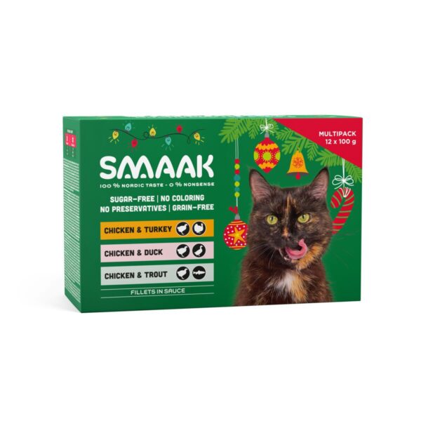 SMAAK Cat Christmas Multipack 12 x 100 g