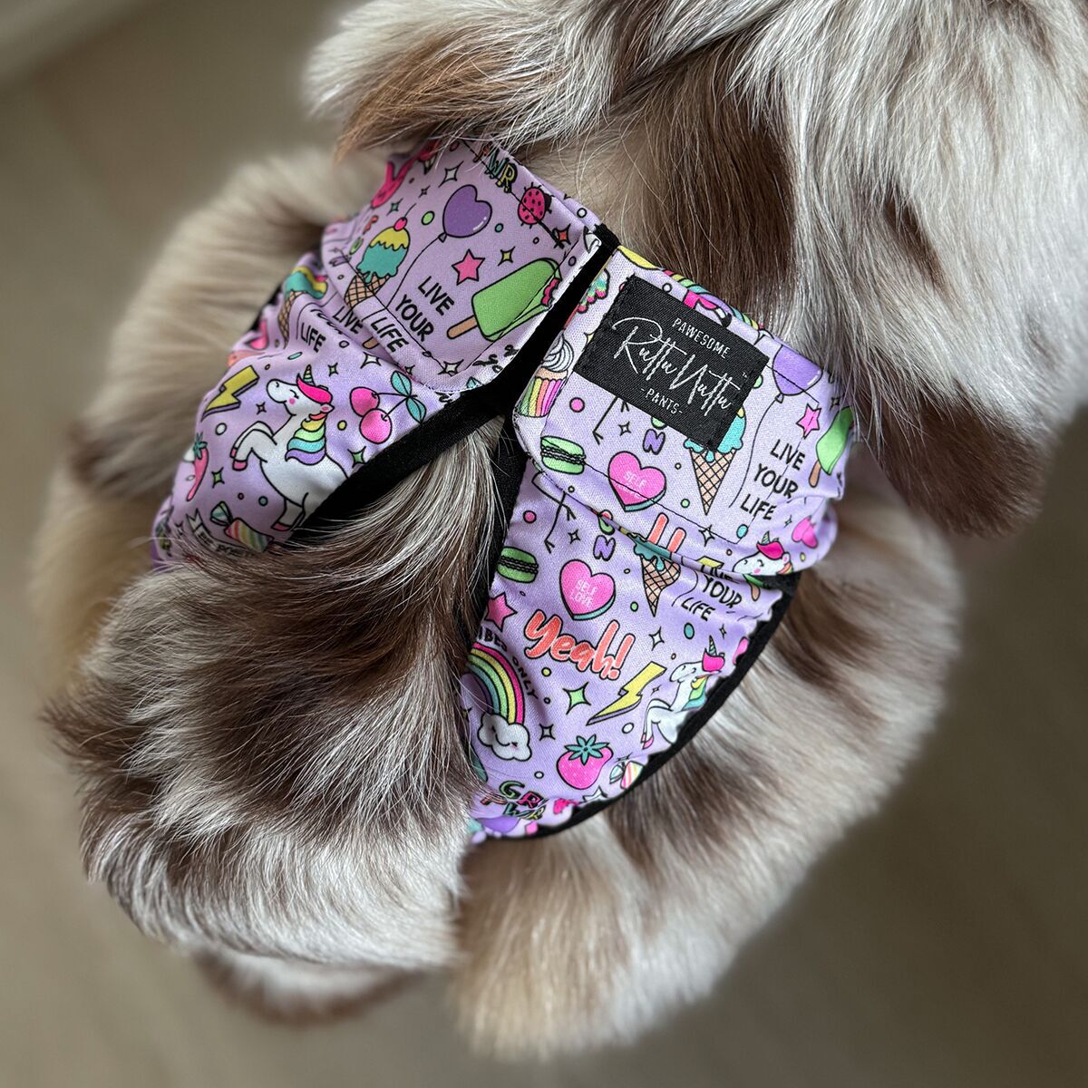RuttuNuttu juoksupöksyt kietaisumalli, Born to unicorn