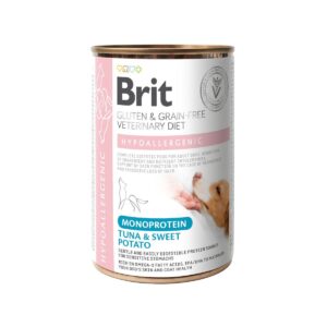 Brit Veterinary Diet for dogs Hypoallergenic Monoprotein Tuna&SweetPotato Can 400g