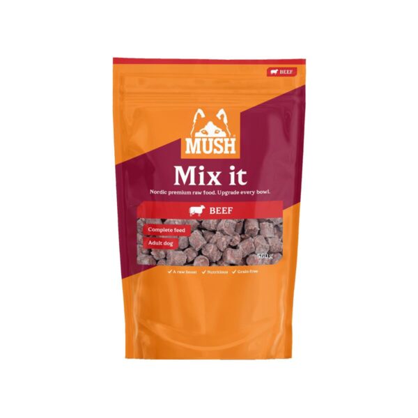 Mush Mix it -raakaruoka, nauta 560 g