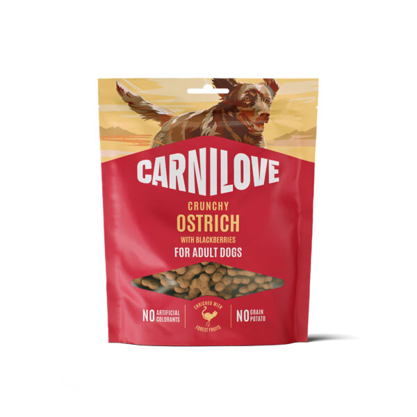 Carnilove Dog Crunchy Snack Ostrich with Blackberries 200 g