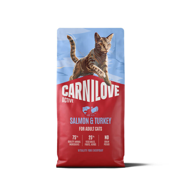 Carnilove Cat Adult Active Salmon & Turkey