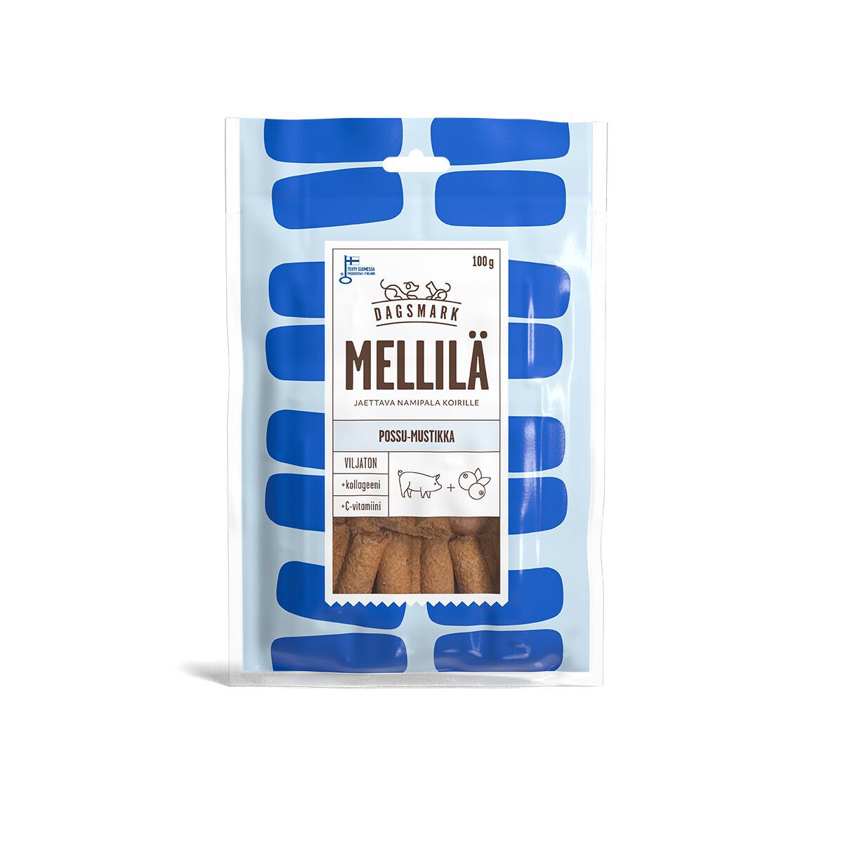 Dagsmark MELLILÄ possu-mustikkanami 100 g