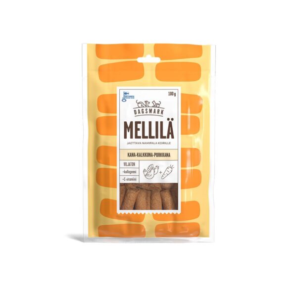 Dagsmark Mellilä kana-kalkkuna porkkananami koiralle 100 g