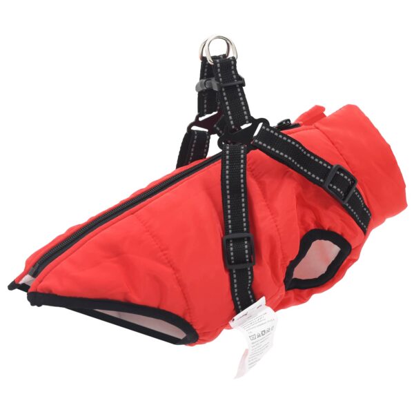 vidaXL Koiran Takki Punainen L40 Fleece ja polyesteri