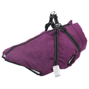 vidaXL Koiran Takki Violetti L44 Fleece ja polyesteri
