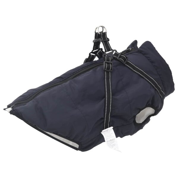 vidaXL Koiran Takki Laivastonsininen L44 Fleece ja polyesteri