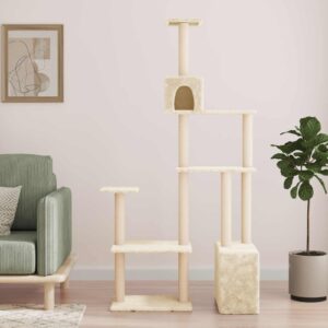 vidaXL Kissanpuu sisaliraapimispuilla Kerma 177,5 cm