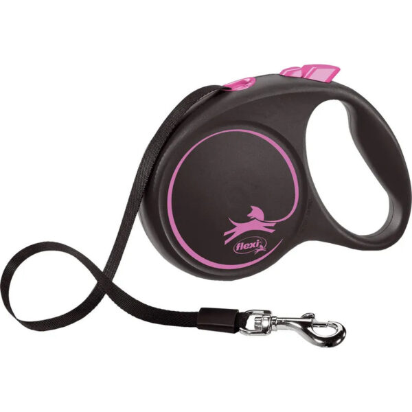 Flexi Black Design Tape L, 5 m / max. 50 kg, Pinkki
