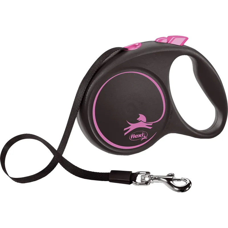 Flexi Black Design Tape L, 5 m / max. 50 kg, Pinkki