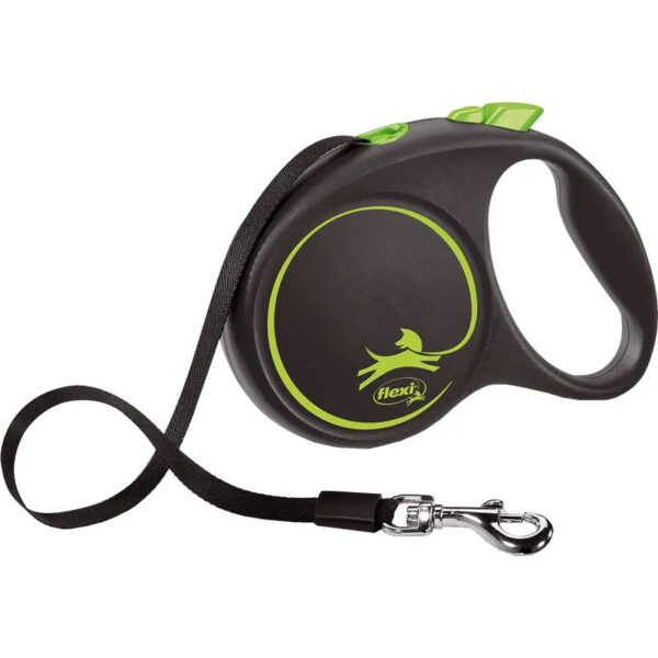 Flexi Black Design Tape L, 5 m / max. 50 kg, Vihreä