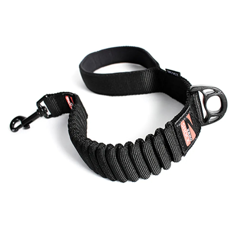 Ezydog Talutushihna, Zero Shock - Eri värejä, Musta 64cm