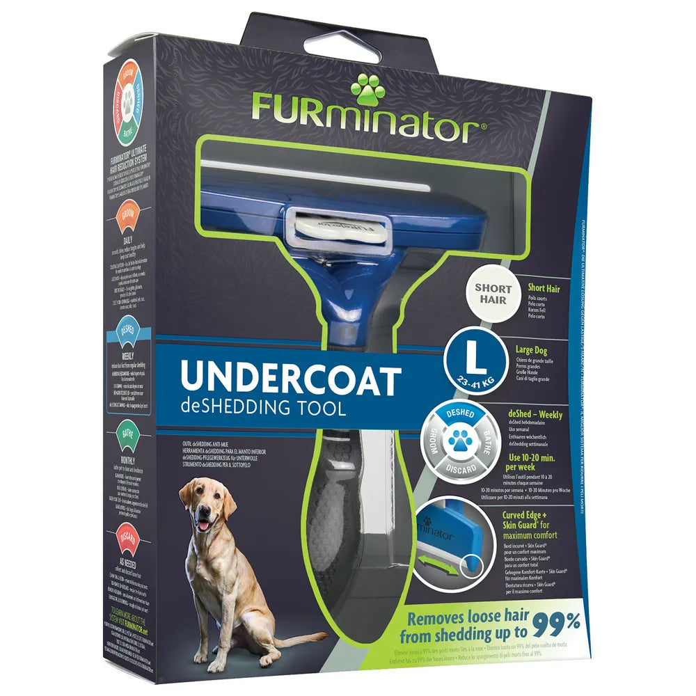 Furminator Short Hair - Pohjavillanpoistaja, L