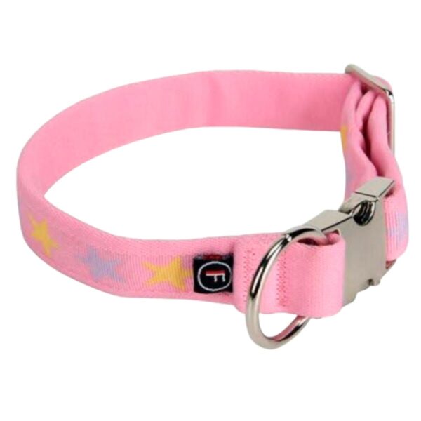 Finnero Bambino pehmeä kaulapanta koiralle, Girly Pink / M - 2 cm