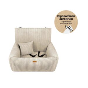 Denzoo Autoistuin Koiralle MILANO, Beige, S