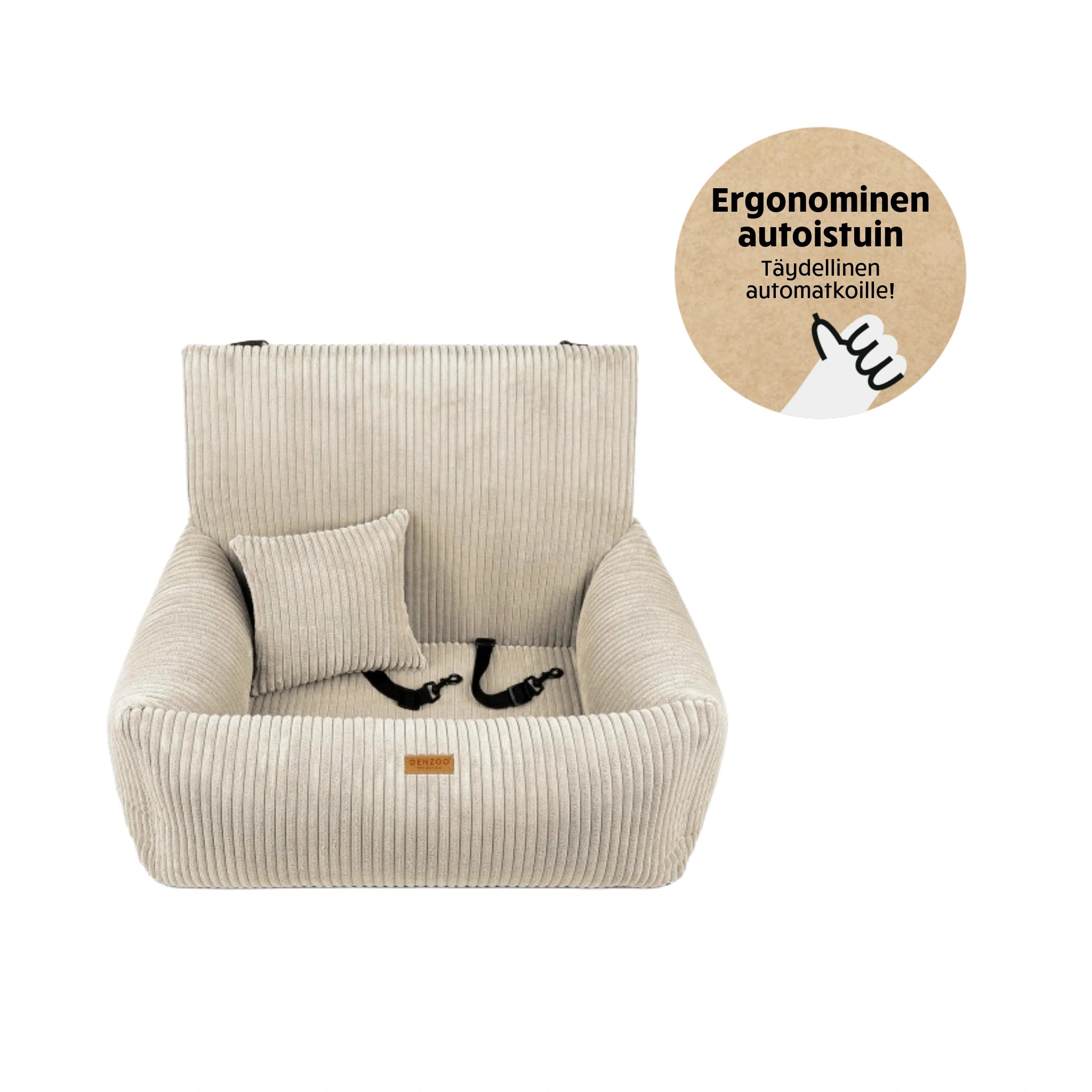 Denzoo Autoistuin Koiralle MILANO, Beige, S