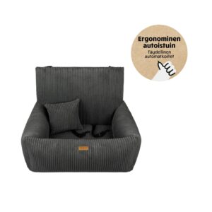 Denzoo Autoistuin Koiralle MILANO, Dark Grey, M