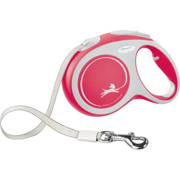 Flexi New Comfort Tape L, 5 m / max. 60 kg, Punainen