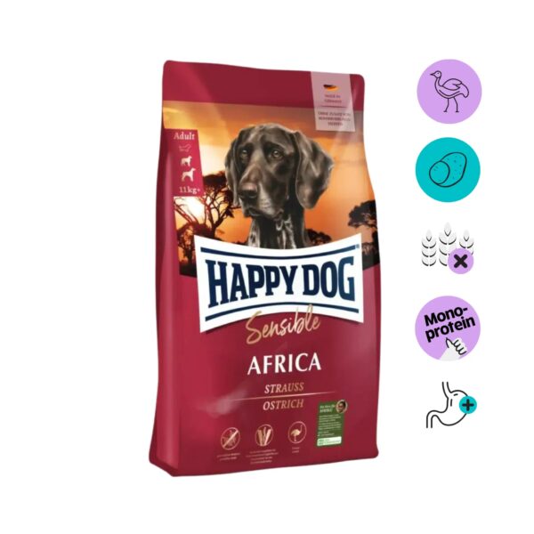 Happy Dog Sensible Africa - Viljaton, 12.5 kg