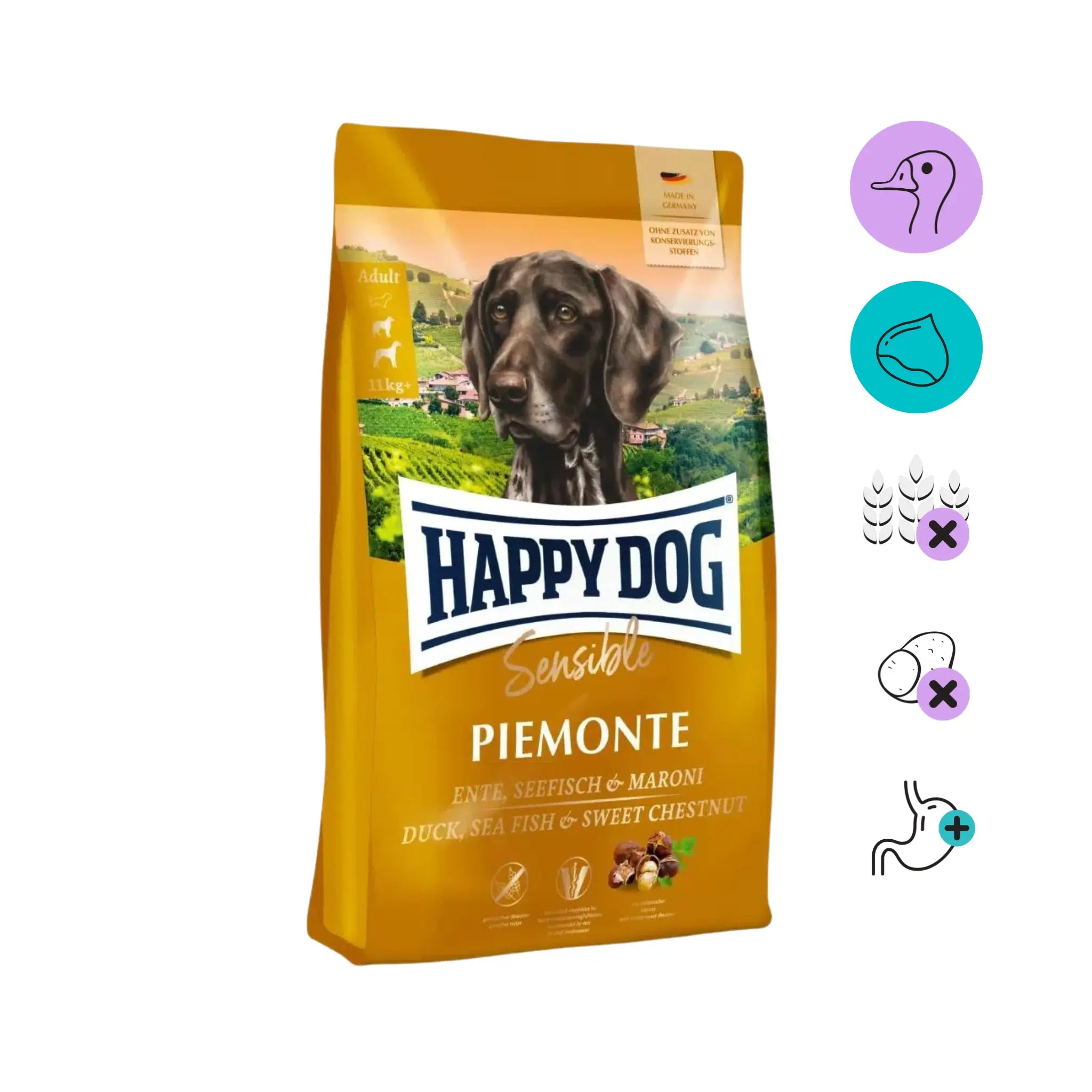 Happy Dog Sensible Piemonte - Viljaton, 4 kg