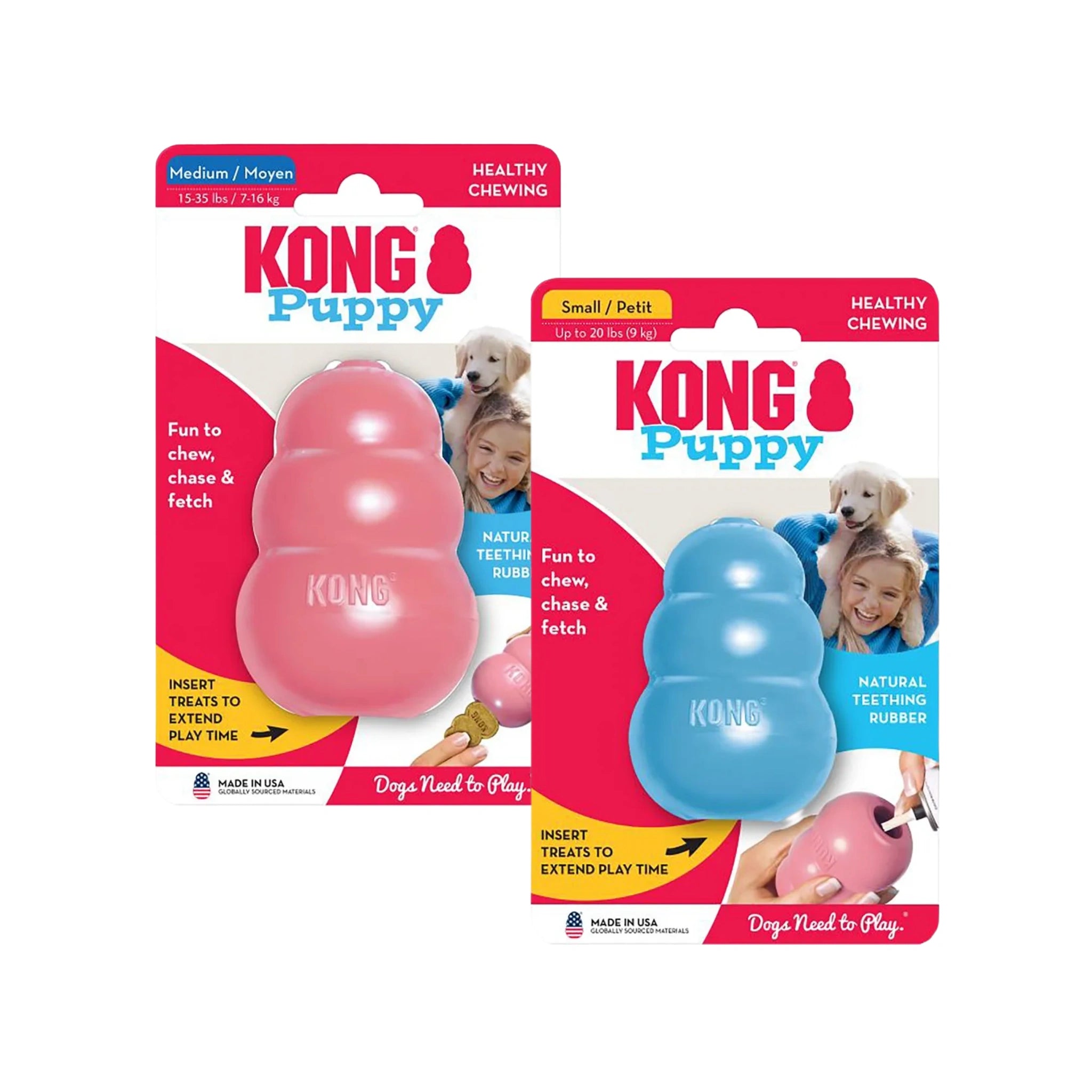 Kong Puppy, M / Vaaleansininen