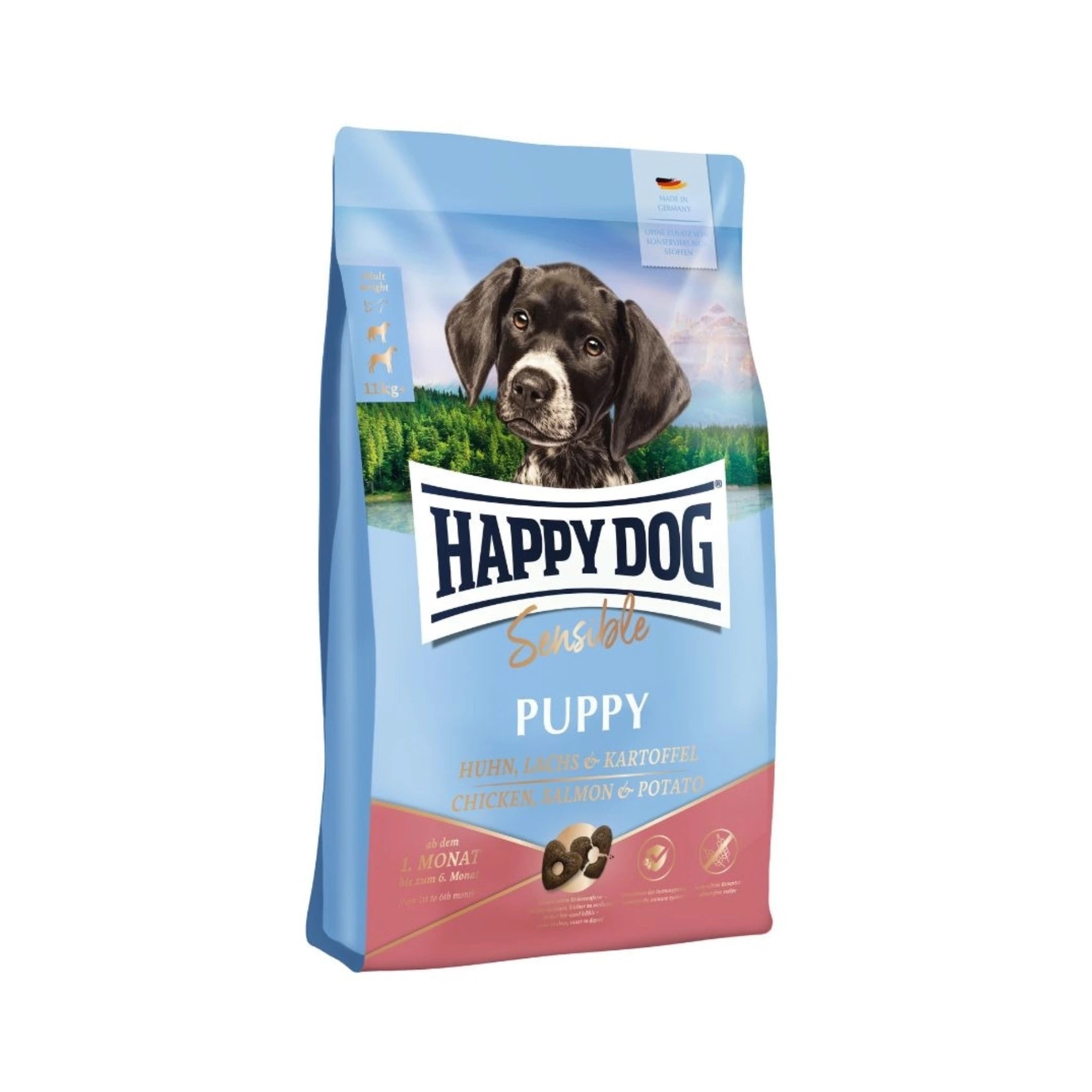 Happy Dog Sensible Puppy - Kana, Lohi & Peruna, 10 kg