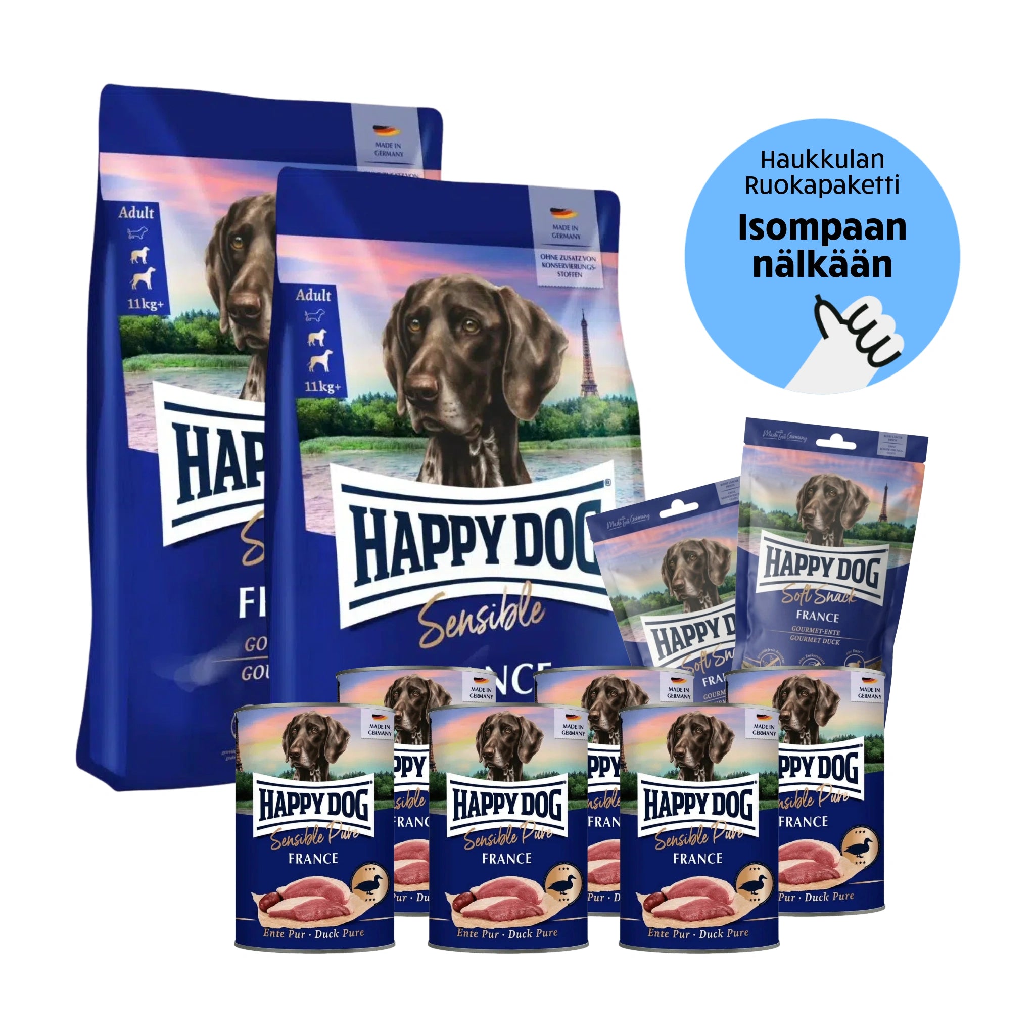 Happy Dog Sensible France - Tassuväen Megapaketti
