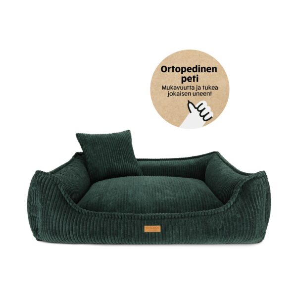 Denzoo Koiranpeti MILANO, Bottle Green, S