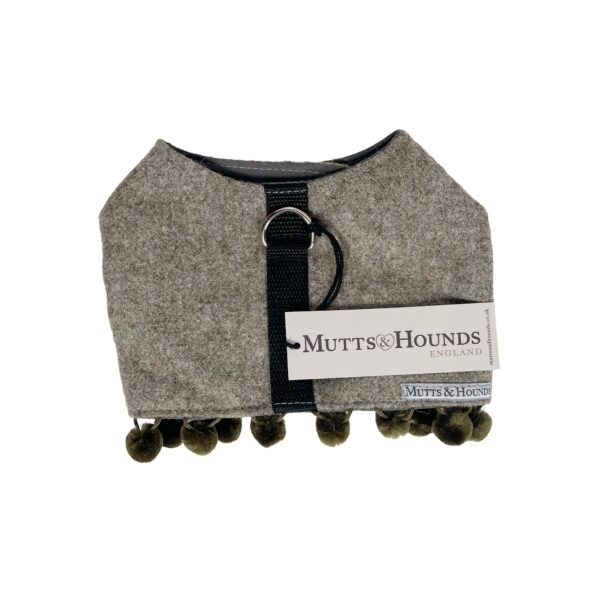 Mutts & Hounds - Pehmeät Paitavaljaat XS, Grey PomPom