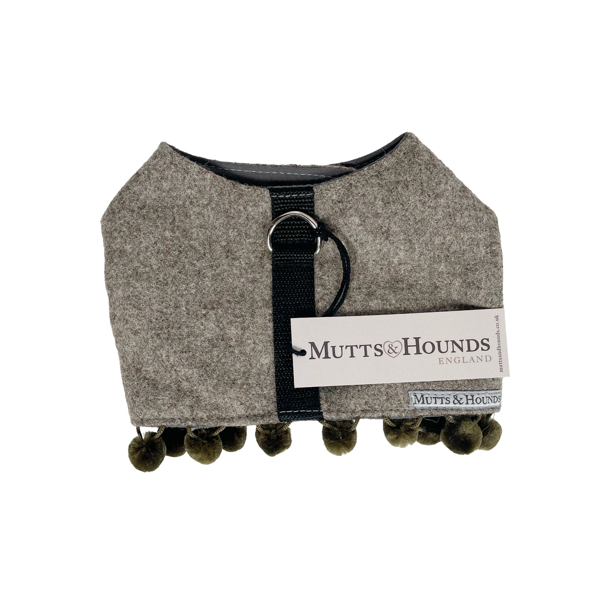 Mutts & Hounds - Pehmeät Paitavaljaat XS, Grey PomPom