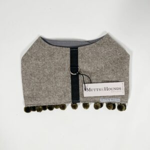 Mutts & Hounds - Pehmeät Paitavaljaat M, Grey PomPom