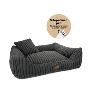 Denzoo Koiranpeti PALERMO, Dark Grey, XL