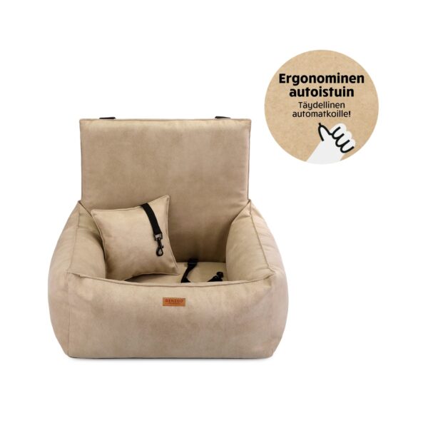 Denzoo Autoistuin Koiralle BERGAMO, Beige, M