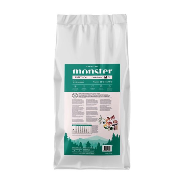 Monster Puppy S/M Grain Free Lammas & Ankka