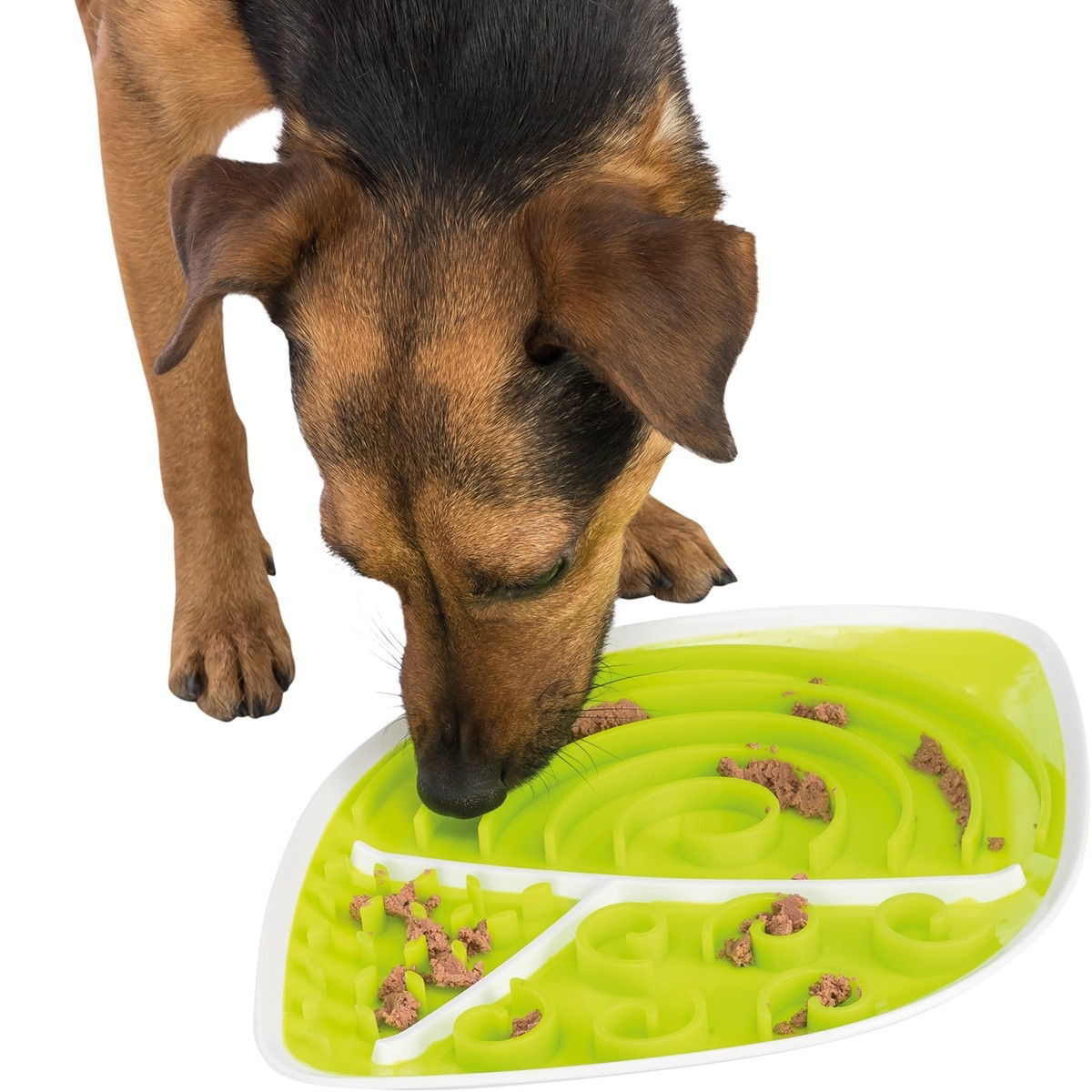 Aktivointilelu Trixie Lick'n'Snack Plate lehti
