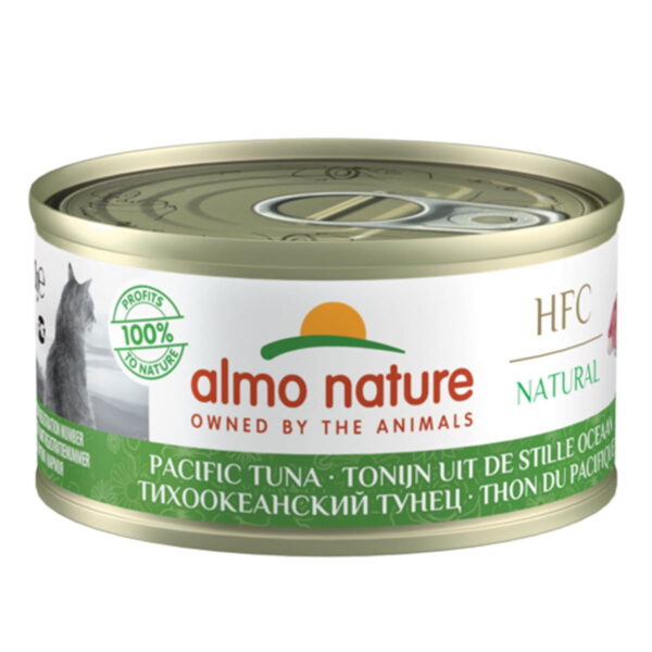 Almo Nature HFC -kissan märkäruoka, Tyynenmeren tonnikala 70 g