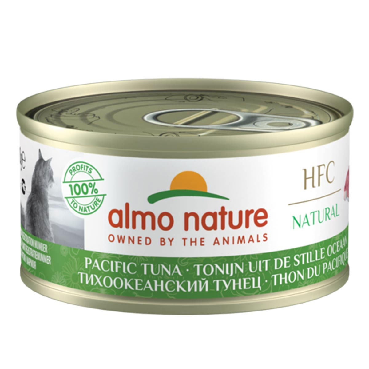 Almo Nature HFC -kissan märkäruoka, Tyynenmeren tonnikala 70 g