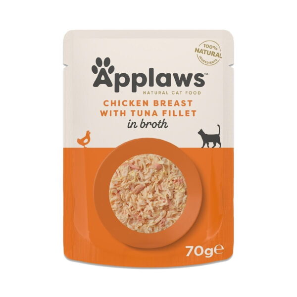 Applaws Kana ja tonnikalafilee liemessä 70 g