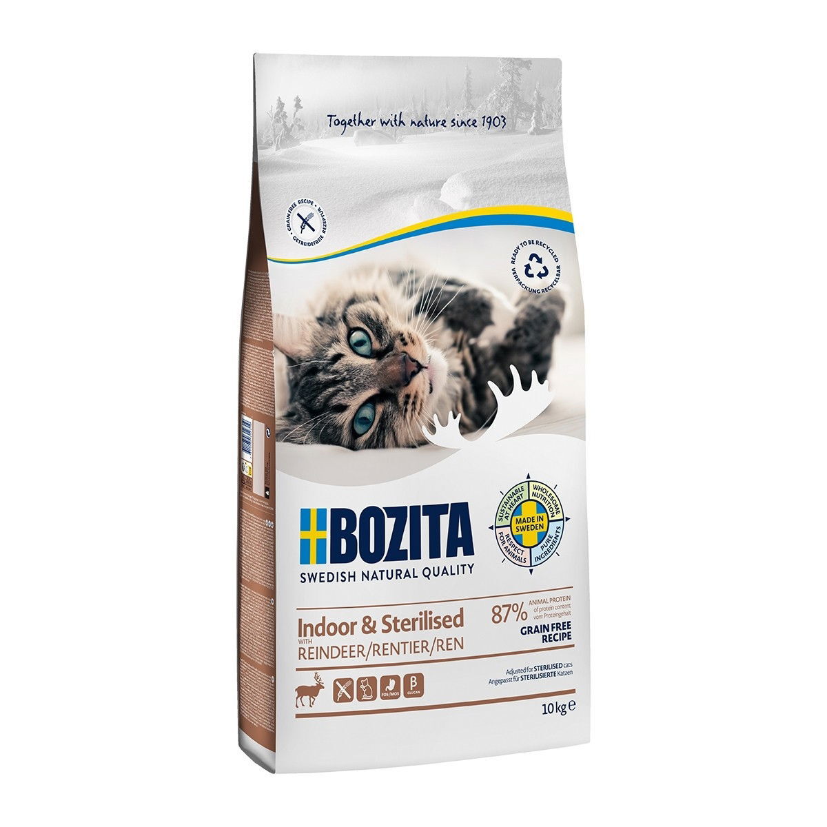 Bozita Feline Indoor & Sterilised Grain Free Reindeer
