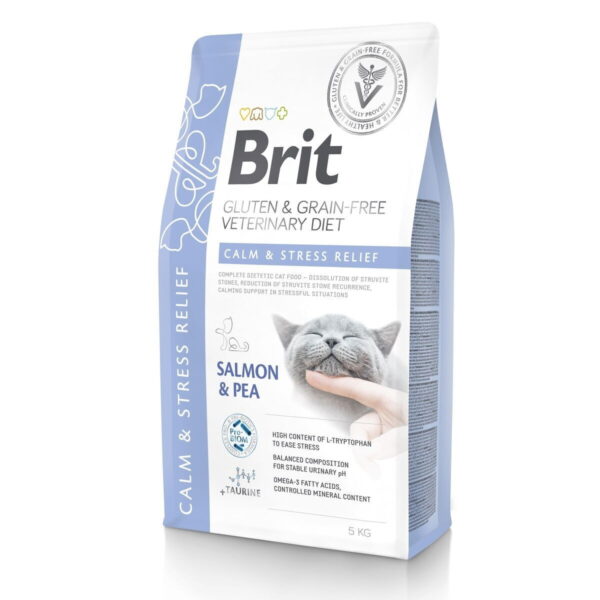 Brit Veterinary Diet Cat Grain Free Calm & Stress Relief Salmon & Pea