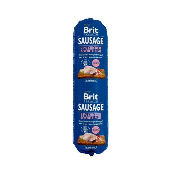 Brit Premium koiranmakkara kana & valkoinen kala, 800 g
