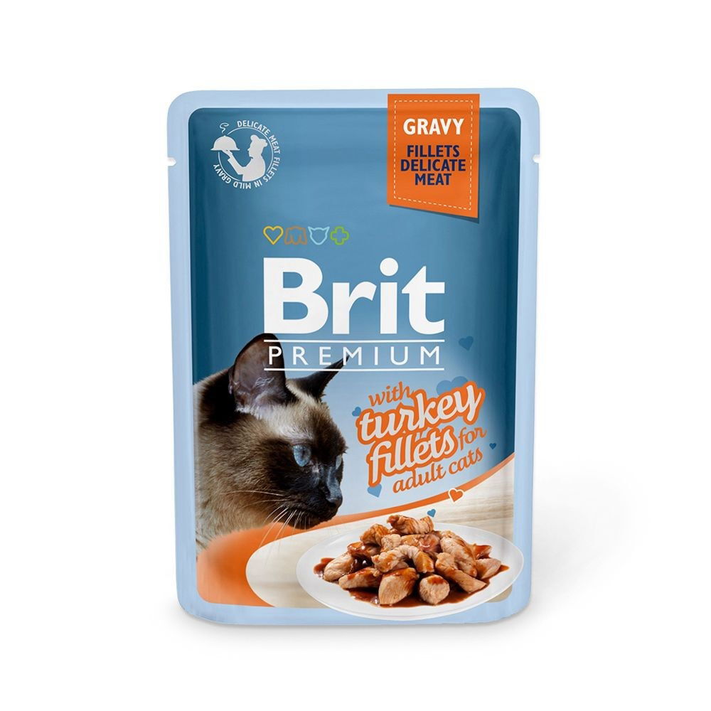 Brit Premium kalkkunapaloja kastikkeessa, 85g