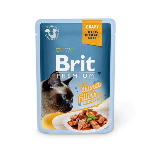 Brit Premium tonnikalapaloja kastikkees. 85g
